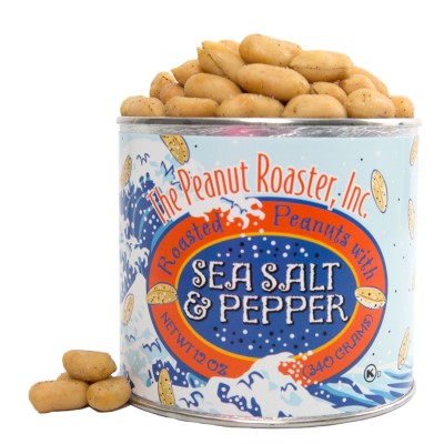sea salt and pepper-flavored-roasted nuts-can
